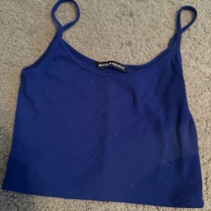 BRANDY MELVILLE CROP TOP BLUE